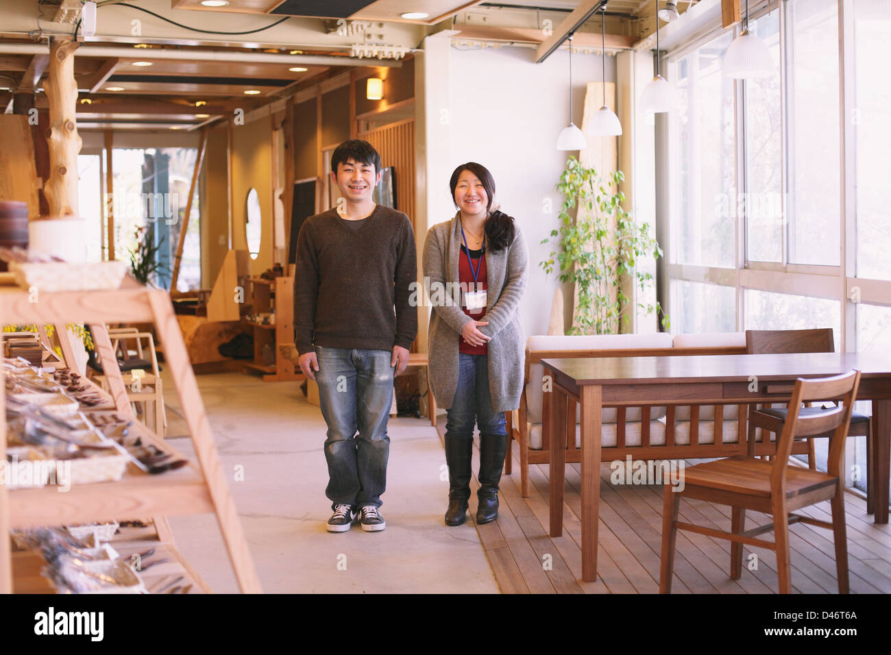 Gli artigiani nel loro studio Foto Stock