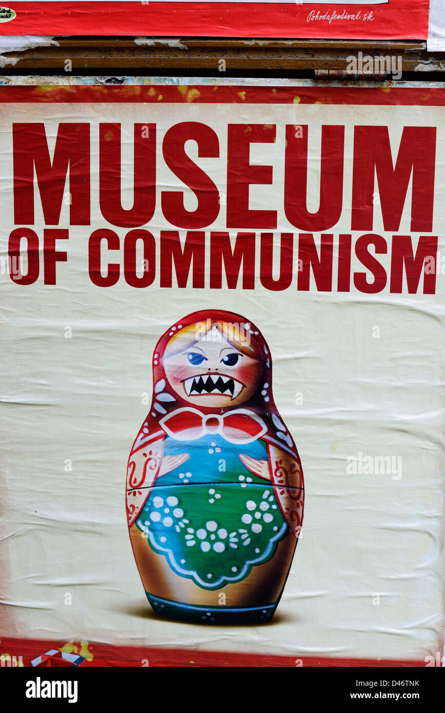 Museo del comunismo a Praga. Foto Stock