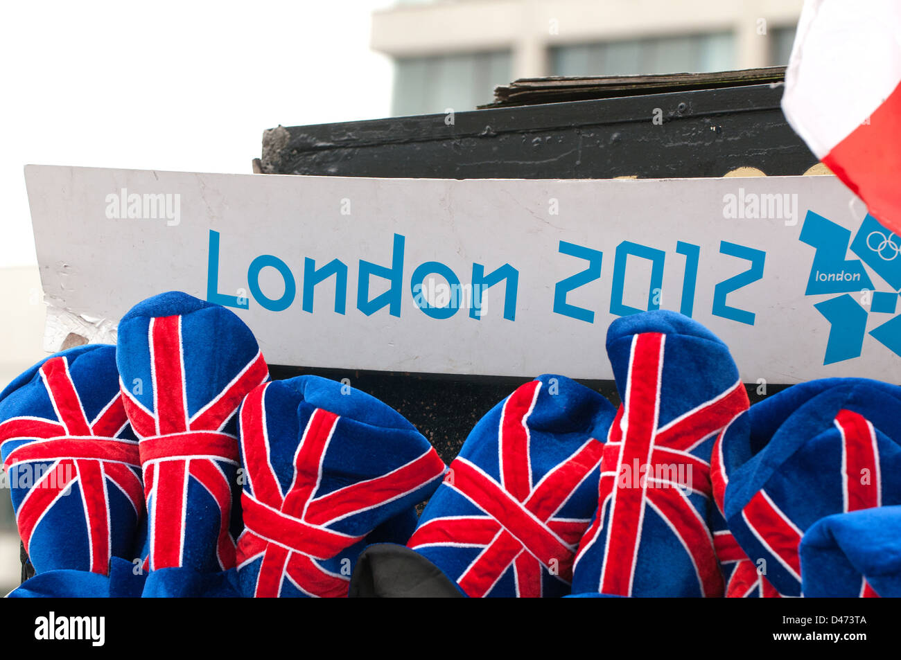 Olimpiadi di Londra 2012 negozio di souvenir Foto Stock
