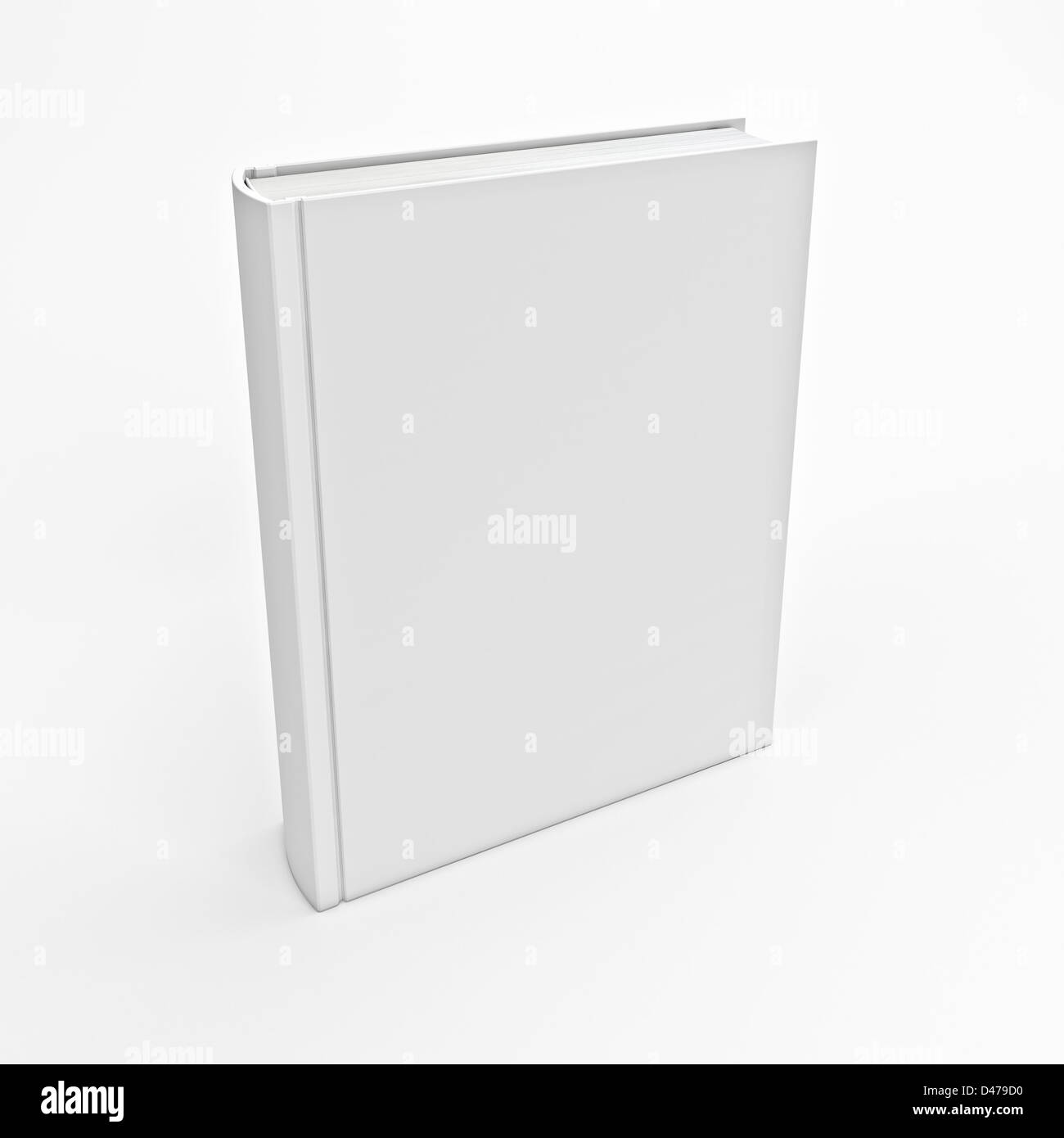 Immagine 3d del libro bianco copertina vuota Foto Stock
