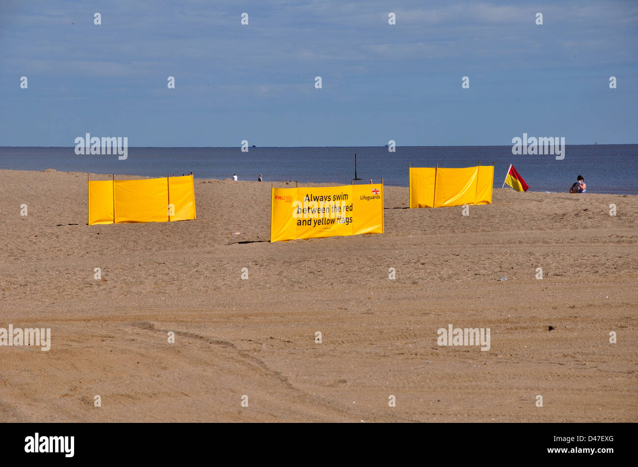 La spiaggia a Skegness Lincolnshire Foto Stock