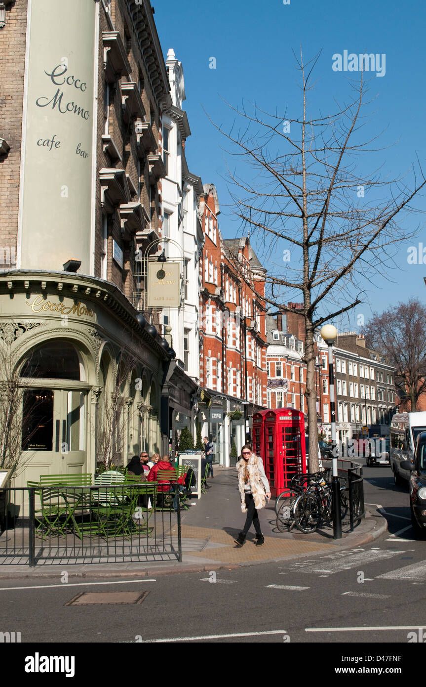 Marylebone High Street, London, Regno Unito Foto Stock