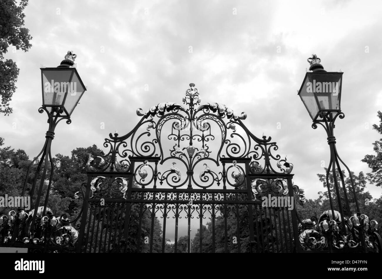 Porte di Greenwich Park a Londra in Inghilterra Foto Stock