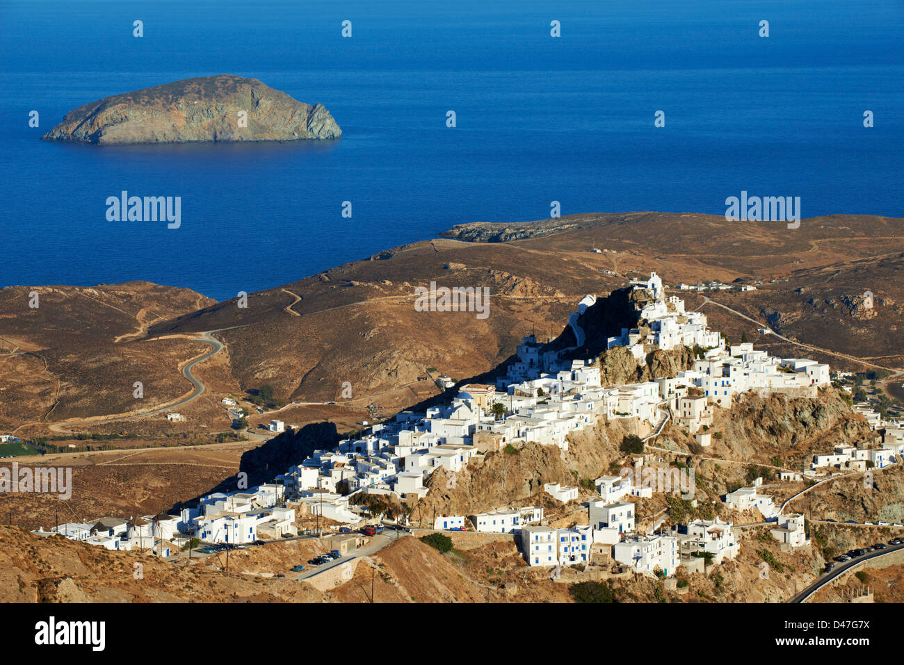 Grecia Cicladi, Serifos isola, Hora la città capitale Foto Stock