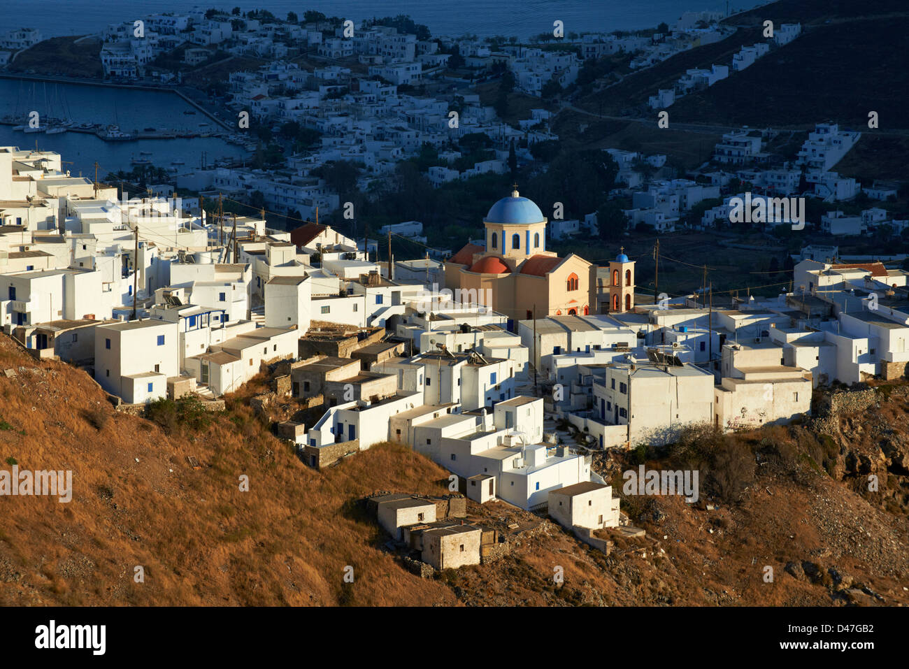 Grecia Cicladi, Serifos isola, Hora la città capitale Foto Stock