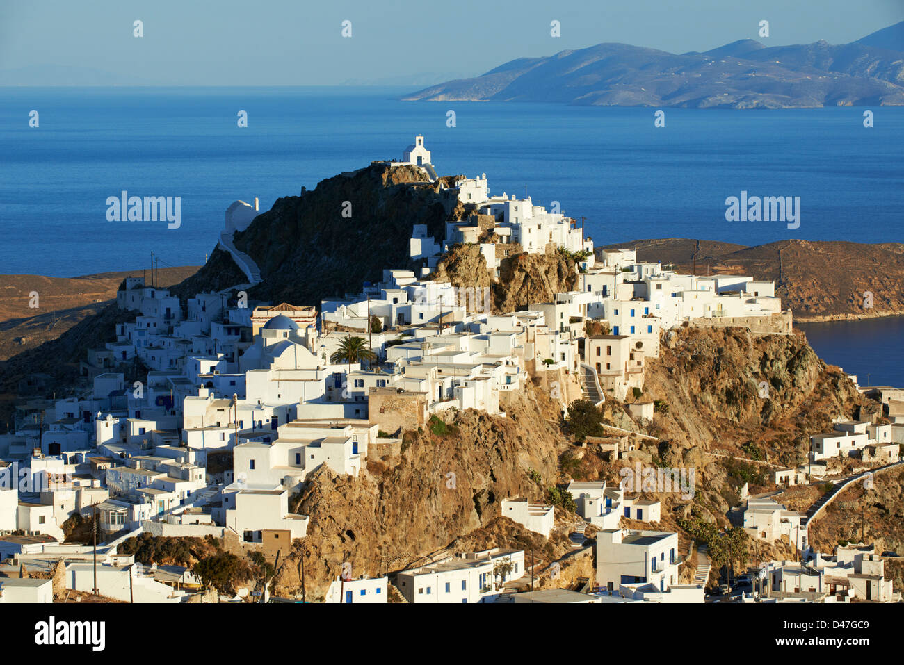 Grecia Cicladi, Serifos isola, Hora la città capitale Foto Stock