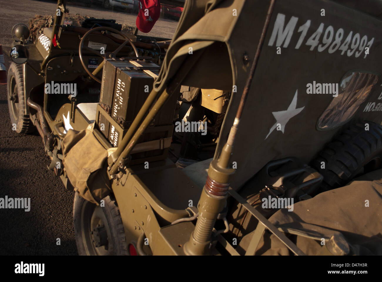 Vintage WW2 American Jeep Foto Stock