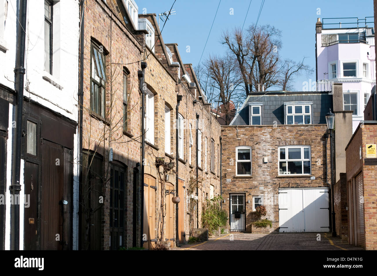 Dunworth Mews, Notting Hill, London, W11, Regno Unito Foto Stock