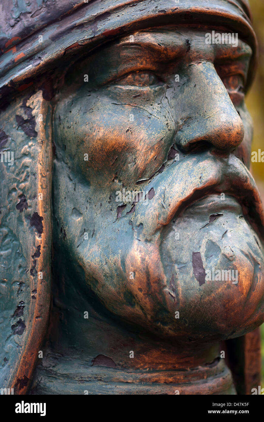 Busto di Gengis Khan, Macka Park, Istanbul Foto Stock
