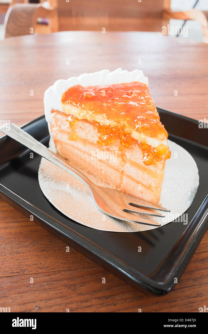 In casa marmellata di arance torta Foto Stock