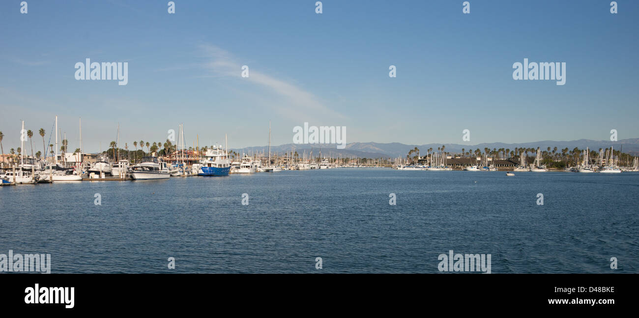Barche a Isole del Canale Marina in Oxnard in California Foto Stock