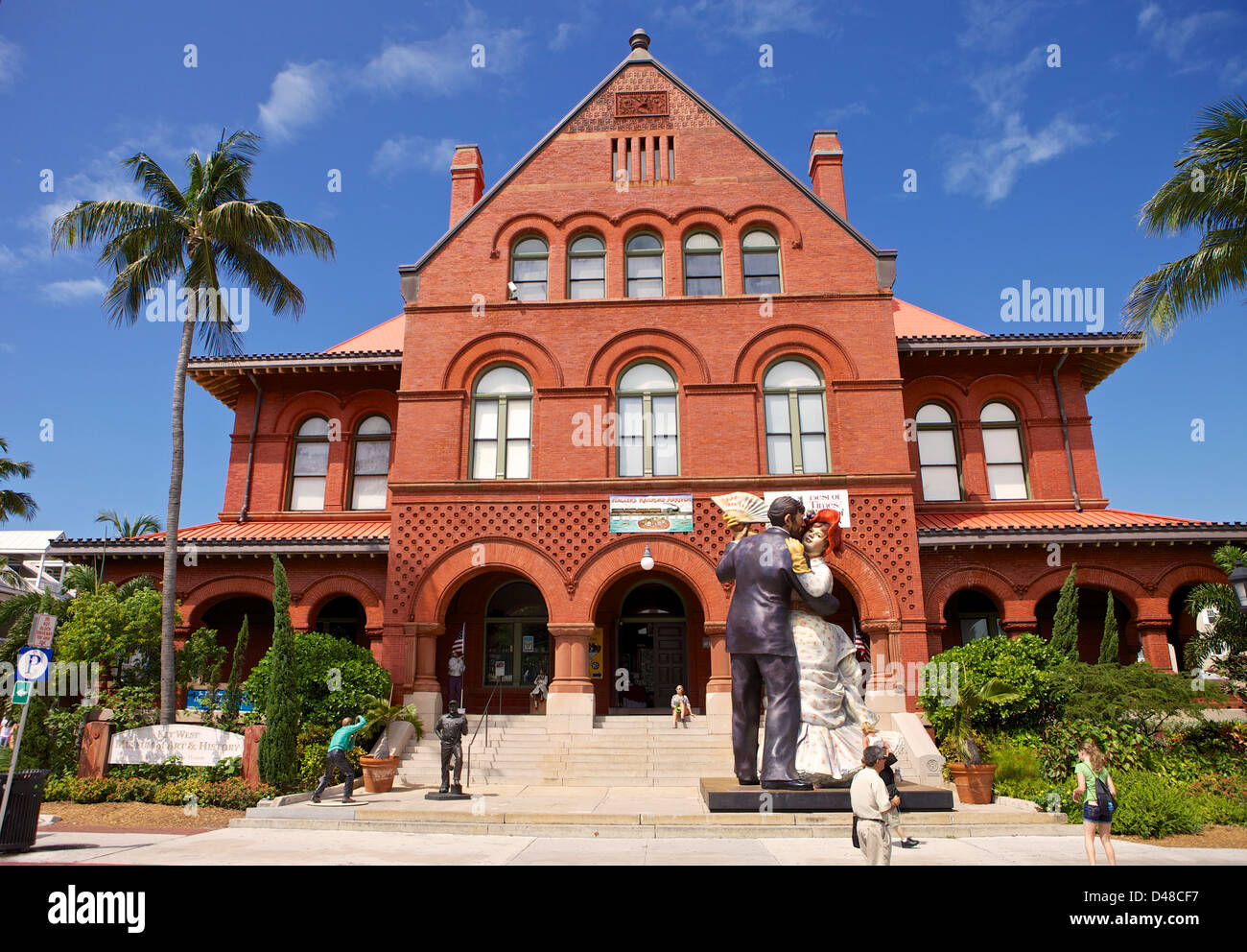 Parte anteriore del Customs House Museum di Key West Foto Stock
