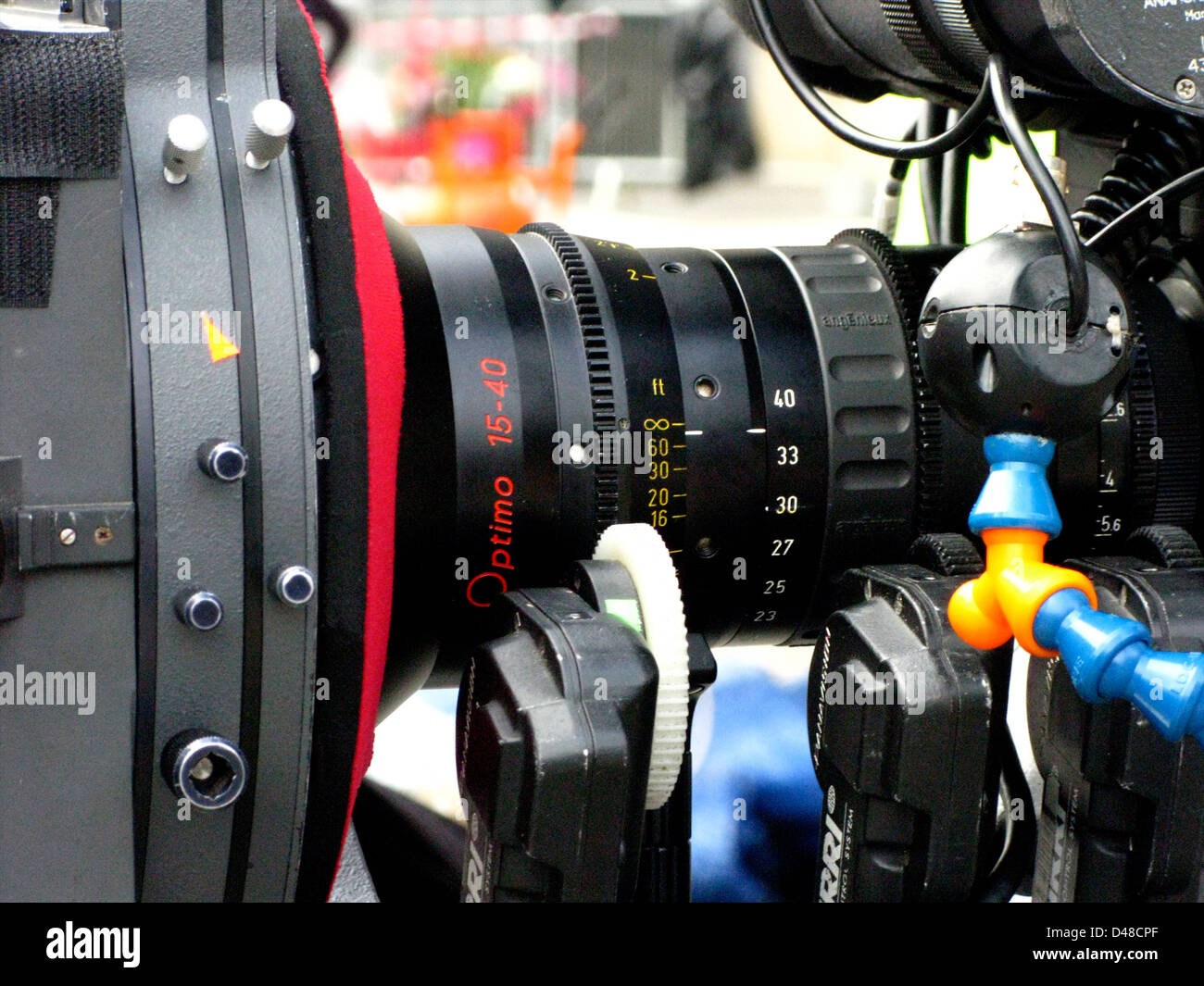 Film le attrezzature utilizzate per la realizzazione di filmati schermo e telecamera Foto Stock