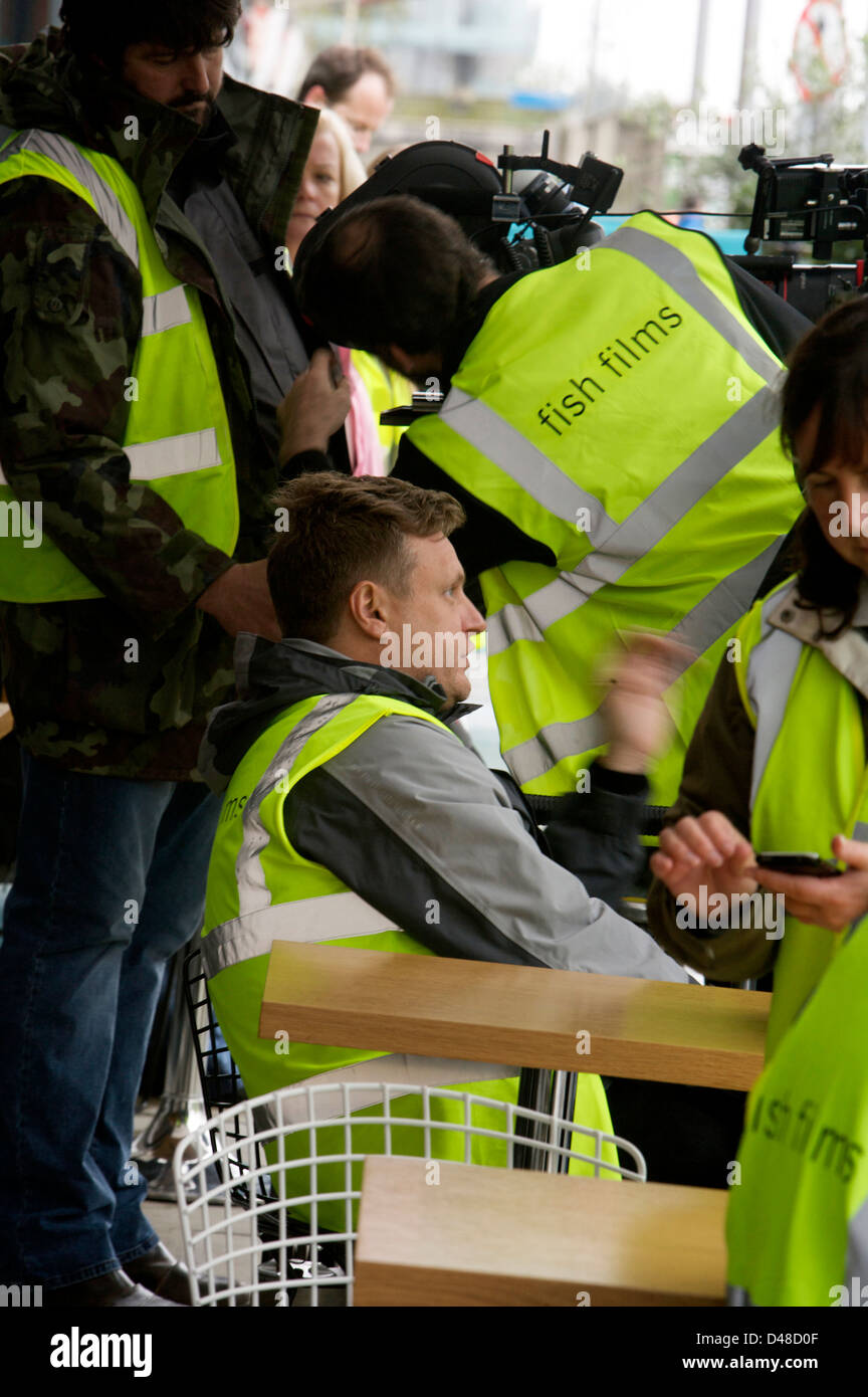 John Rankin Waddell famosa moda, ritratto e fotografo su un set cinematografico. Foto Stock