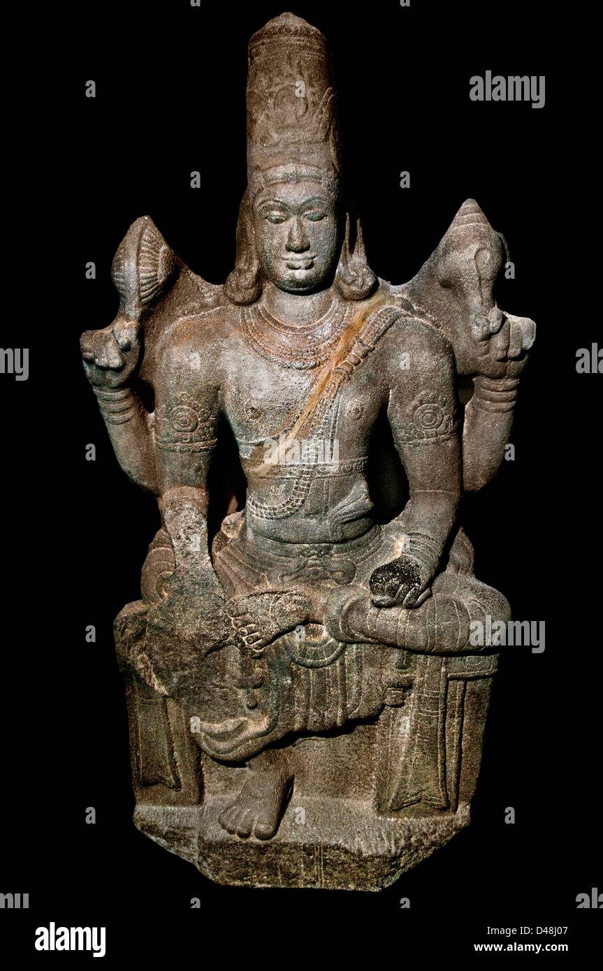 Vishnu probabilmente da Kanchipuram regione attorno al VII secolo d.c. indù in India Foto Stock