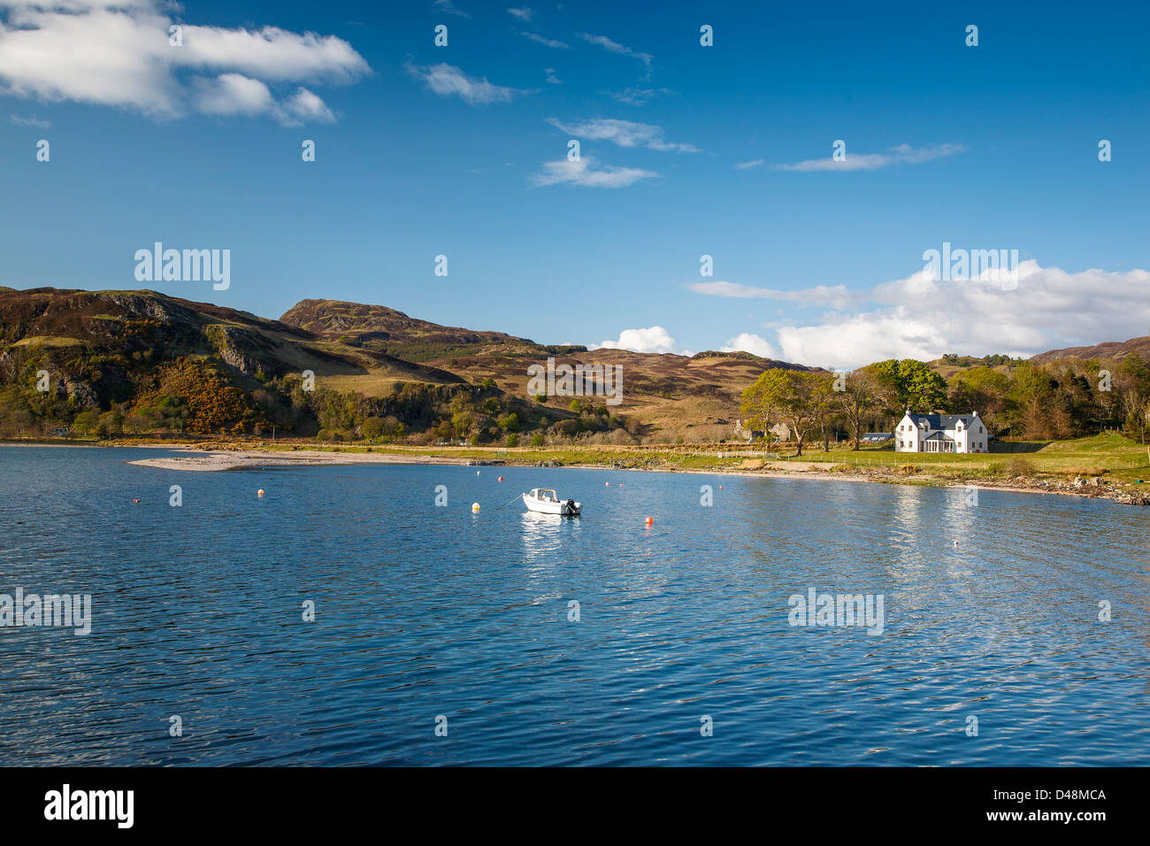 La baia di Glenelg, Lochalsh, altopiani, Scozia. Regno Unito Foto Stock