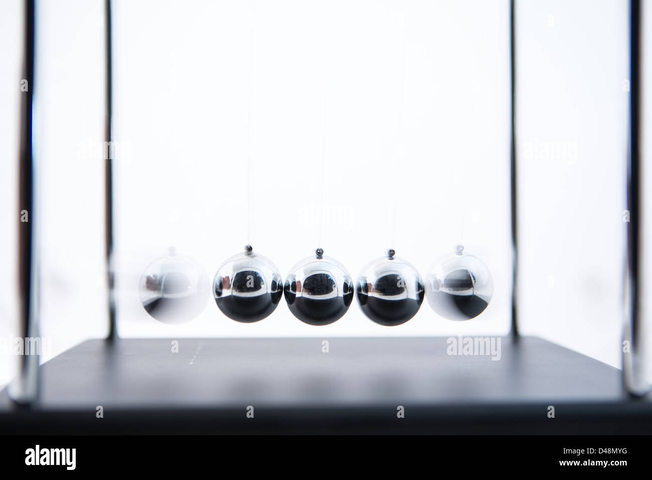 Culla di Newton Foto Stock