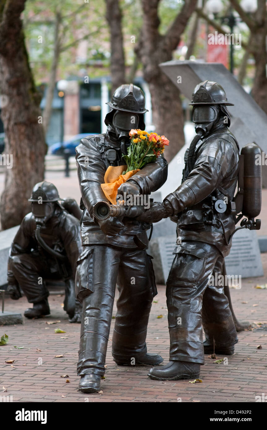 Seattle, Stati Uniti d'America, il Seattle combattenti caduti Memorial nel centro cittadino Foto Stock