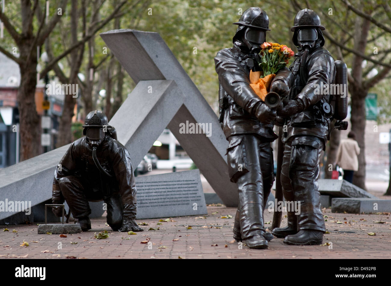 Seattle, Stati Uniti d'America, il Seattle combattenti caduti Memorial nel centro cittadino Foto Stock