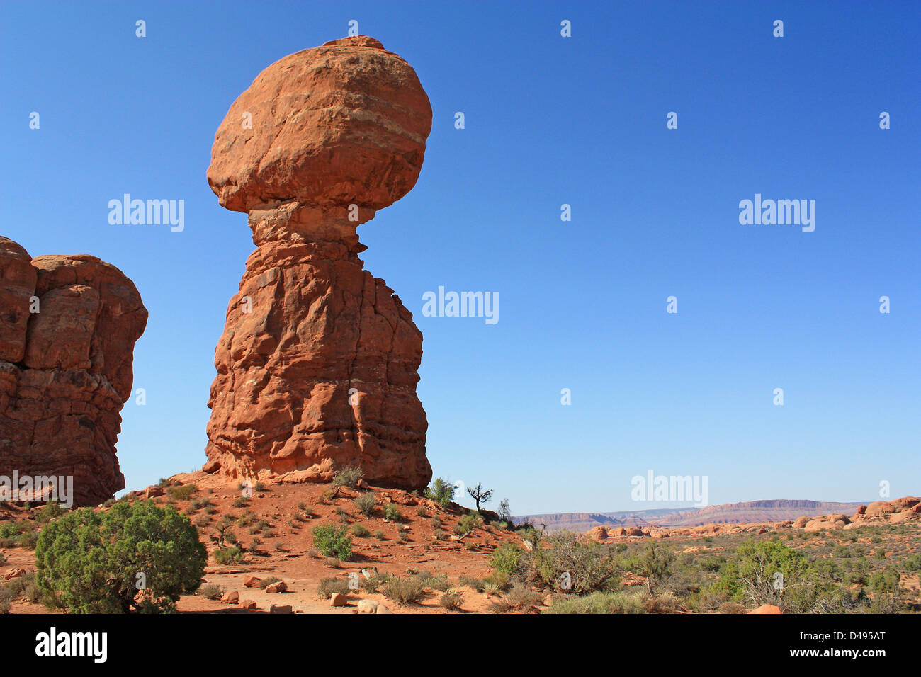 Parco Nazionale di Arches, Canyon, equilibrato Rock, Stati Uniti Foto Stock