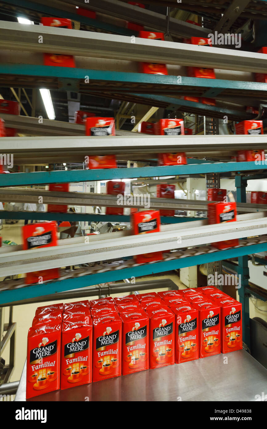 Berlino, Germania, Roest caffè impianto di produzione di Kraft Foods in Berlin-Neukoelln Foto Stock