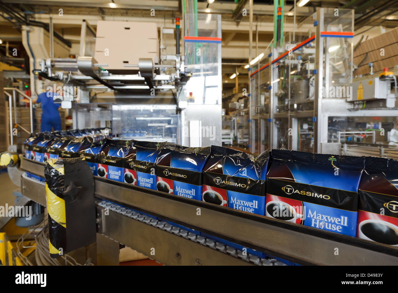 Berlino, Germania, Roest caffè impianto di produzione di Kraft Foods in Berlin-Neukoelln Foto Stock