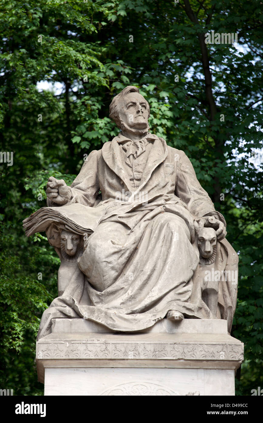 Berlino, Germania, Richard Wagner memorial nel Tiergarten Foto Stock