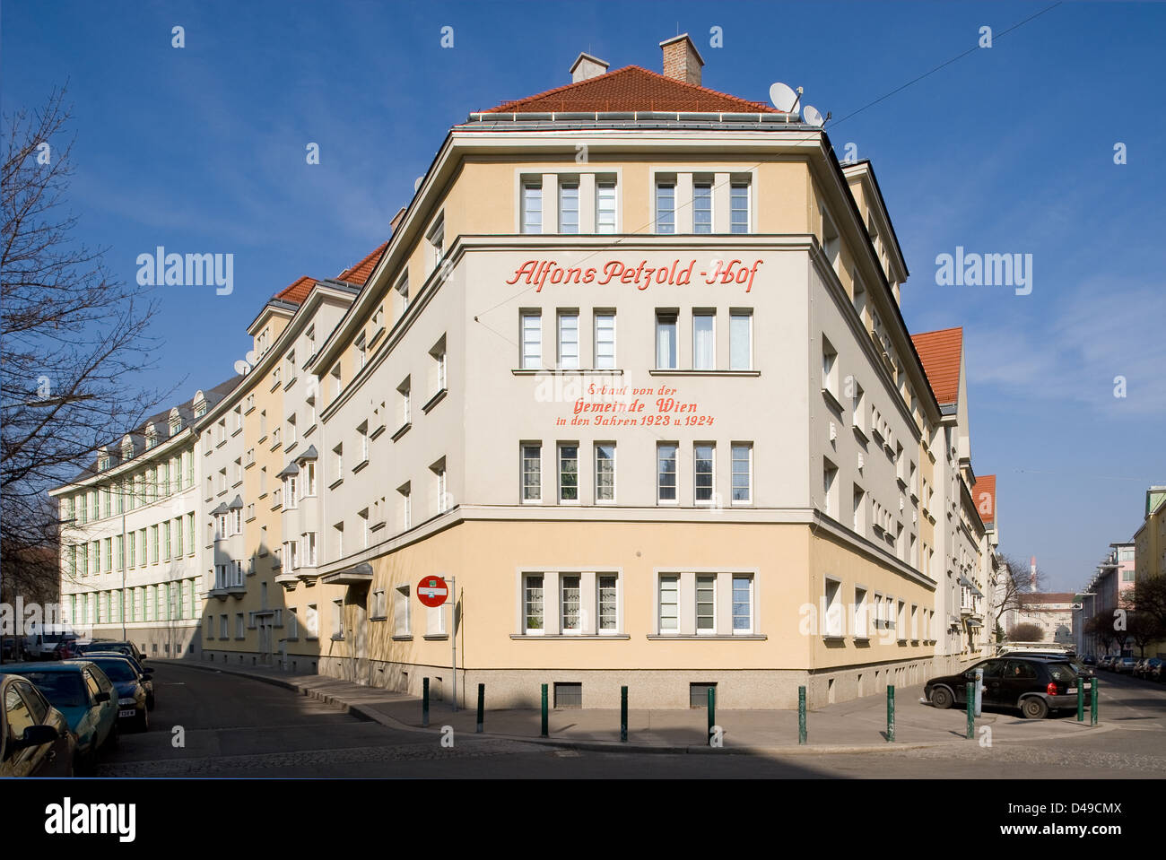 Vienna, Austria, Alfons Petzold-cantiere nel XI Simmering distretto di Vienna Foto Stock