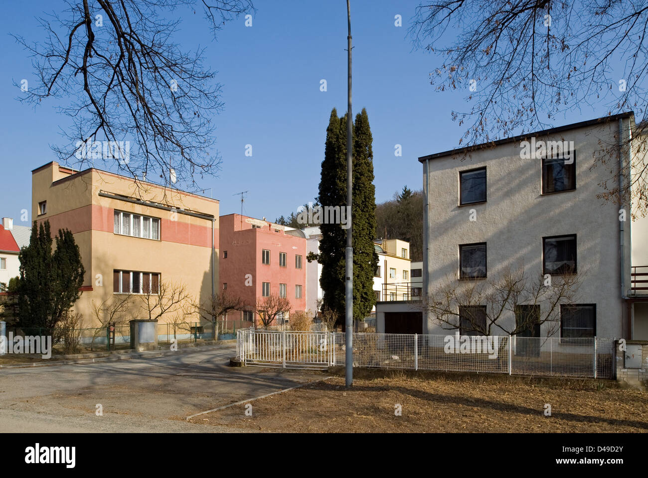 Brno, Repubblica Ceca, Werkbundsiedlung Bruenn, Casa di 13, 14, 15 Foto Stock