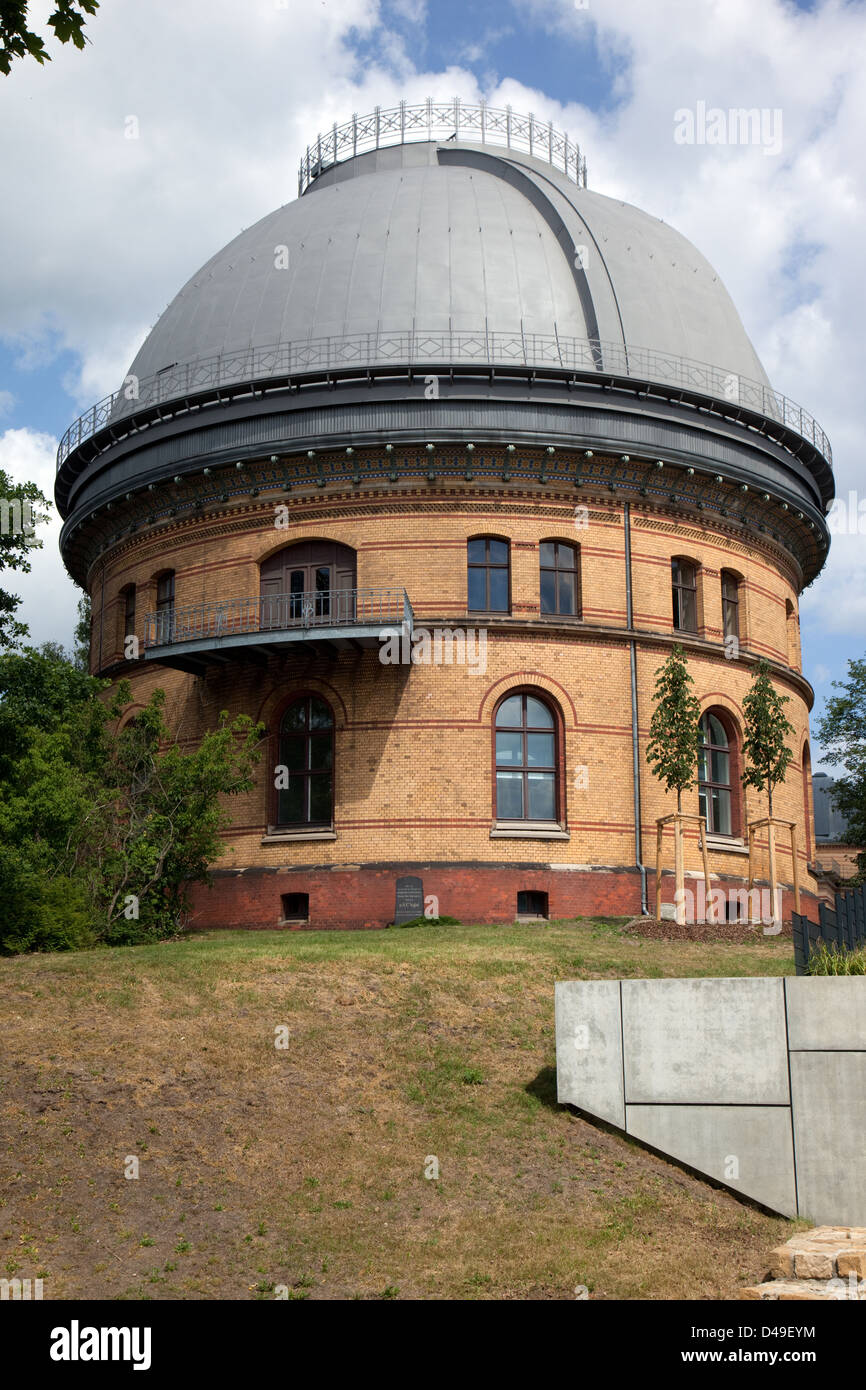 Potsdam, Germania, rifrattore dell'Istituto di Astrofisica in Albert Einstein Science Park Foto Stock