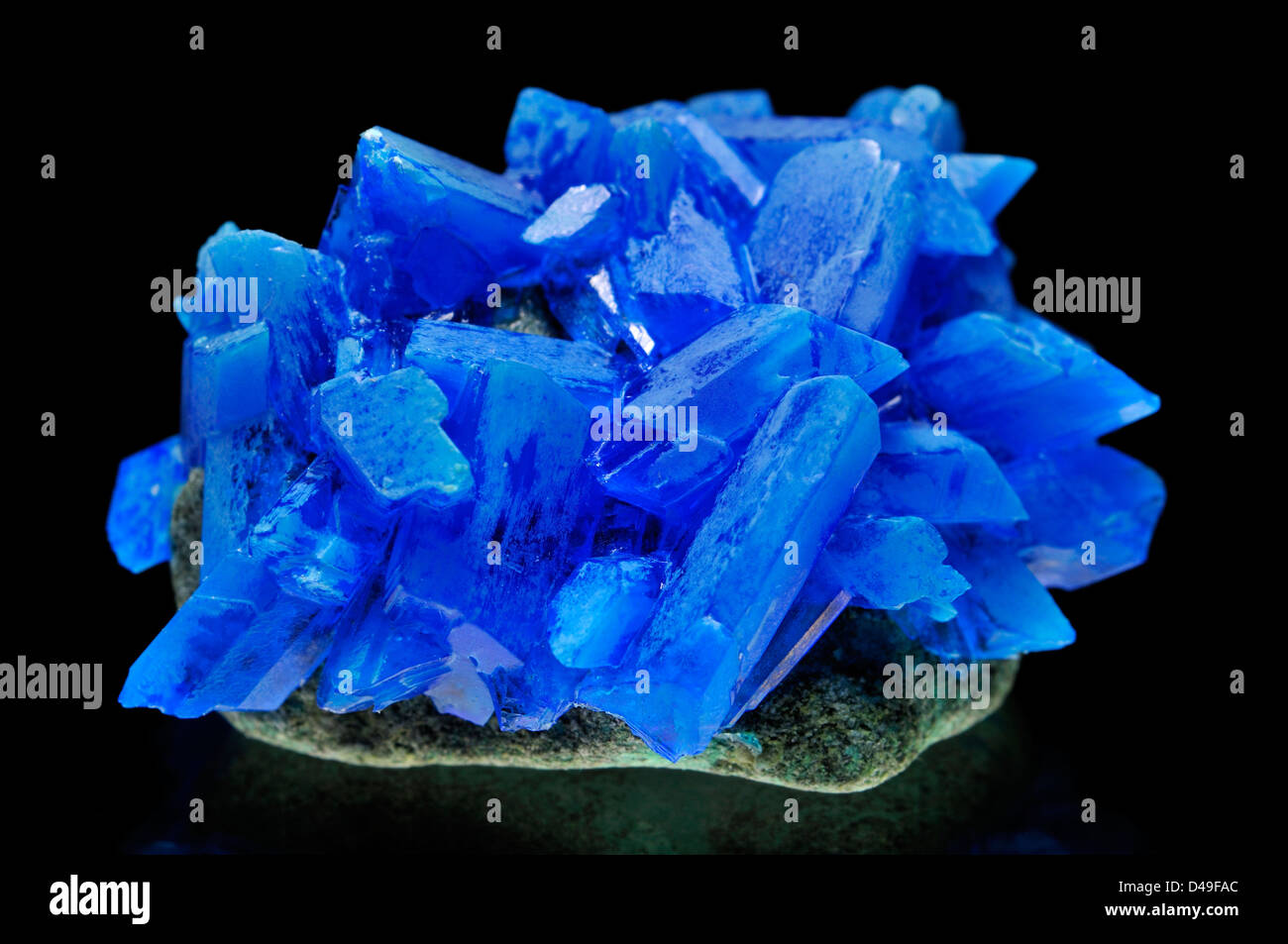 Cristalli Chalcanthite (idrato di solfato di rame Foto stock - Alamy