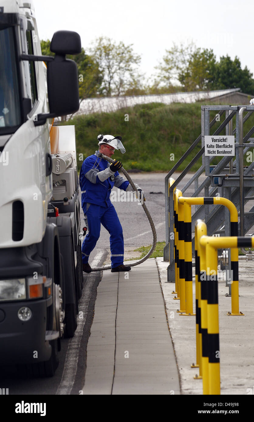 Ketzin, Germania, prima della consegna del CO2-CO2 impianto di iniezione Ketzin Foto Stock