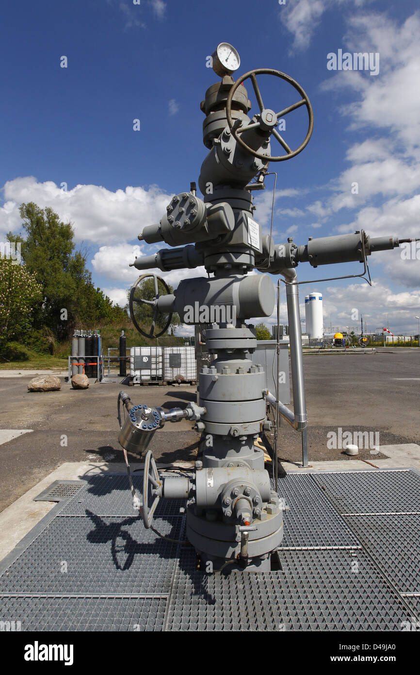Ketzin, Germania, sui terreni della CO2 Sistema di iniezione Foto Stock