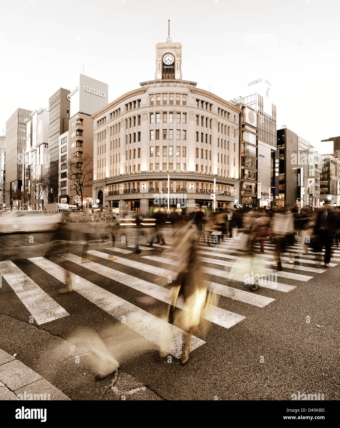 La Ginza, Tokyo, Giappone. Foto Stock