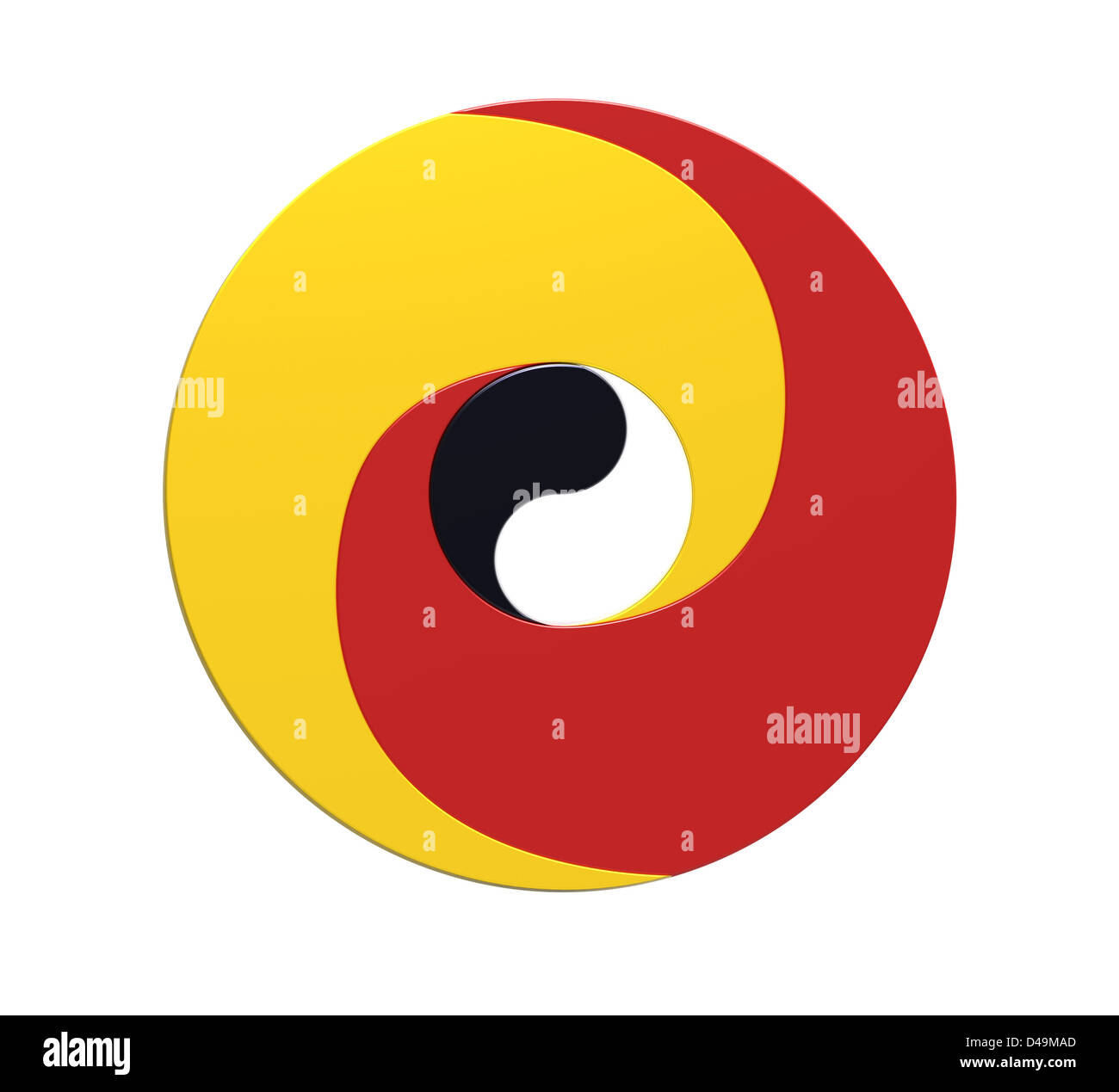 Gara simbolo di uguaglianza, isolato su bianco Foto Stock