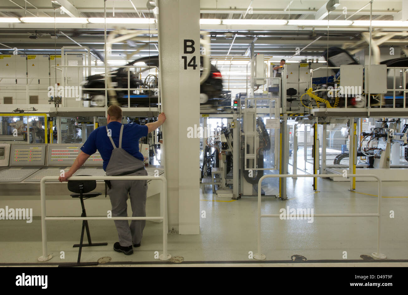 Wolfsburg, in Germania, la produzione della VW Golf A6 Foto Stock