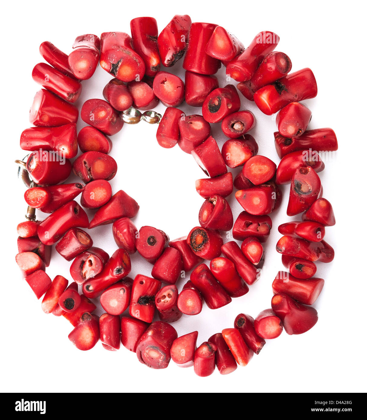 collana di corallo Foto Stock