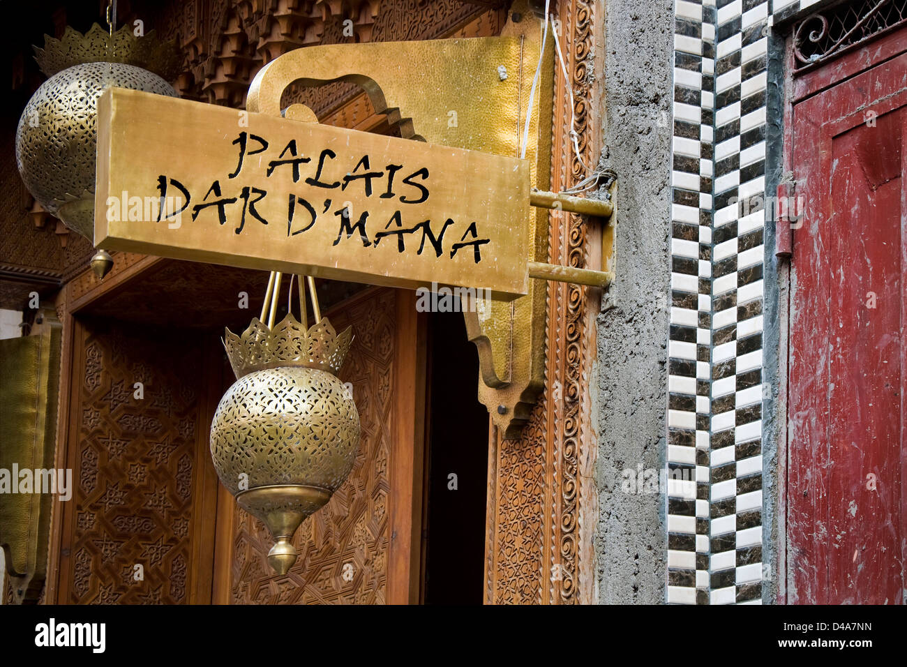 Il Marocco Marrakech, Palais Dar D' Mana Foto Stock