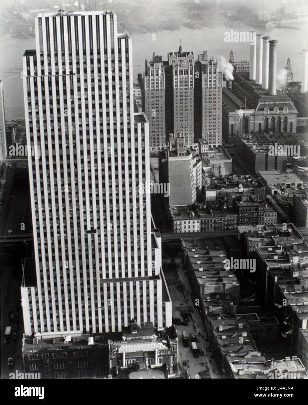 Daily News Building, 42nd Street tra la seconda e la terza Avenue.. Foto Stock