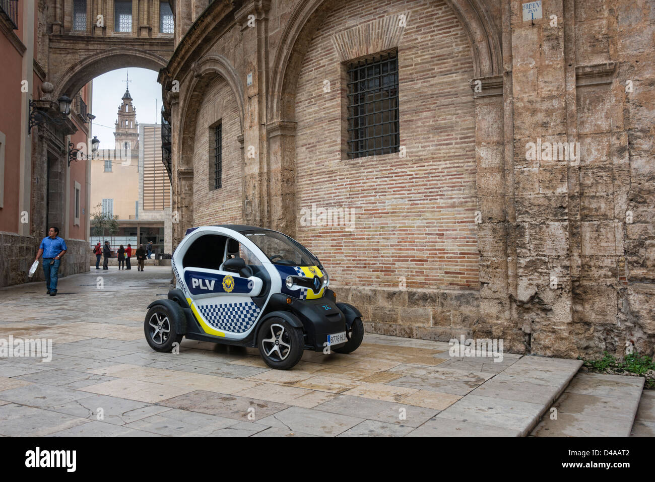 Renault Twizy elettrico auto della polizia Foto Stock