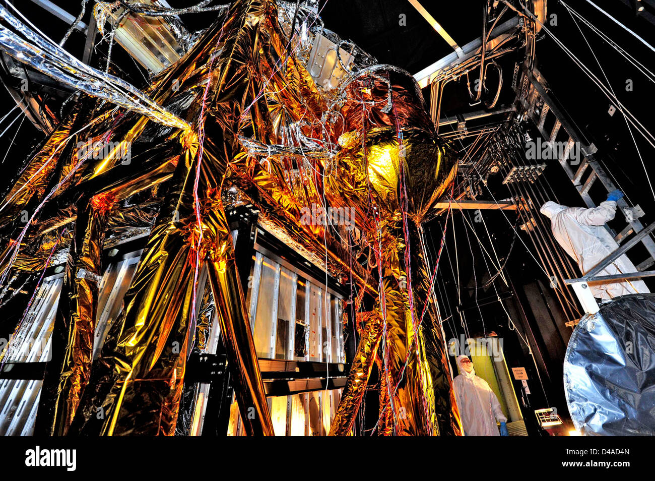 Il Telescopio Webb 'Golden Spider' Foto Stock