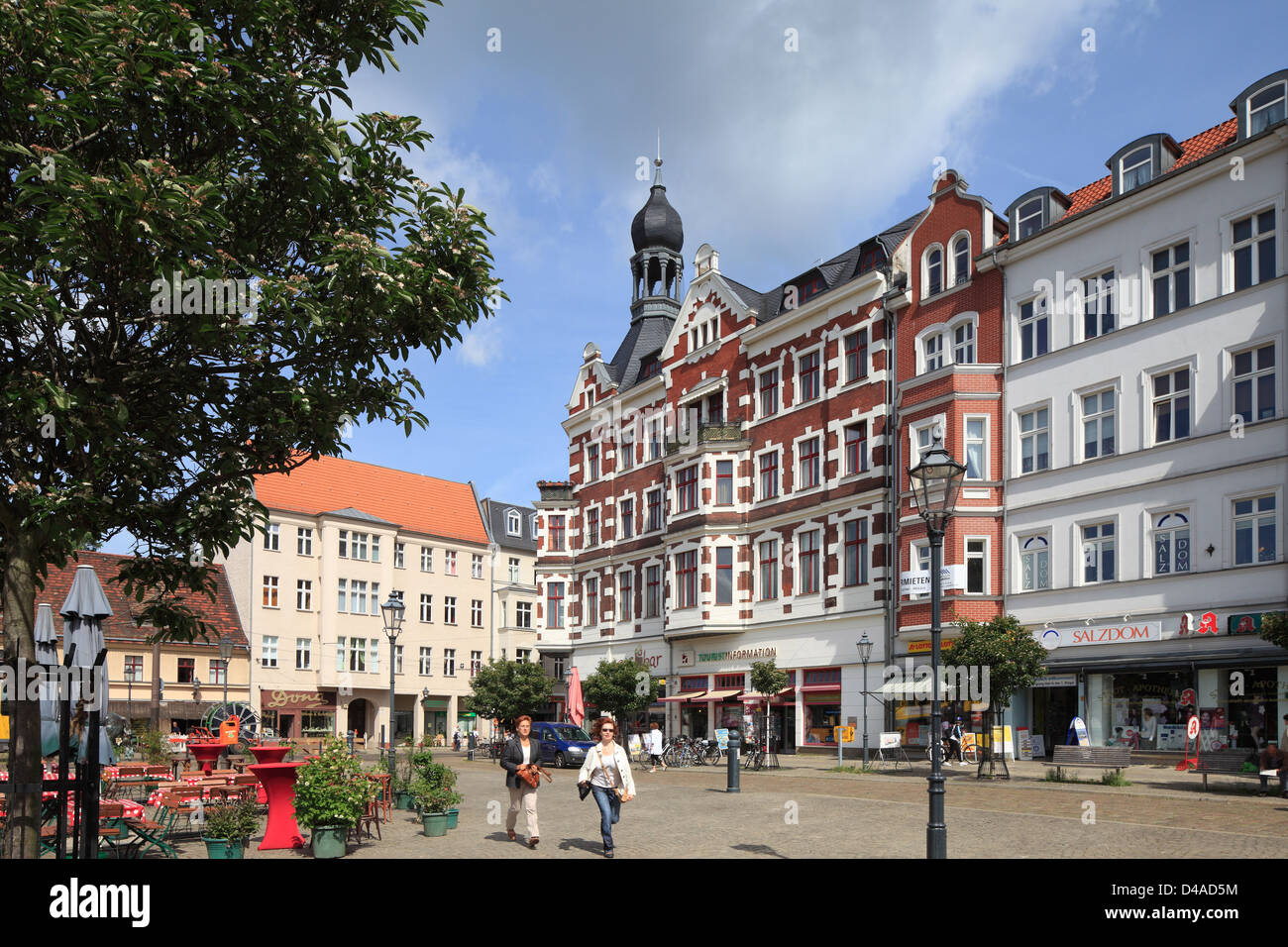 Berlino, Germania, la piazza del palazzo nella città vecchia di Köpenick Foto Stock