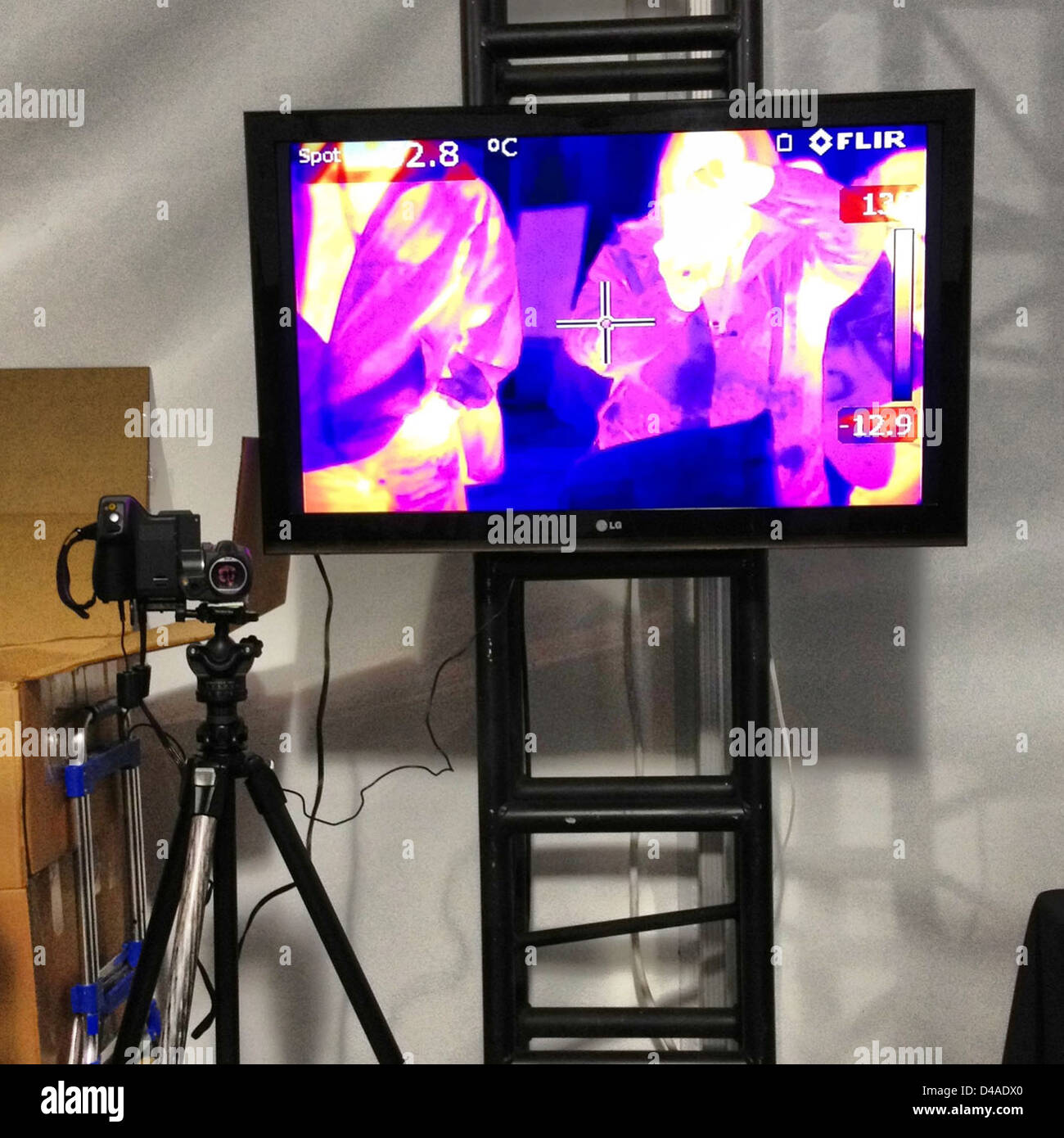Telecamera a raggi infrarossi di dimostrazione Foto Stock