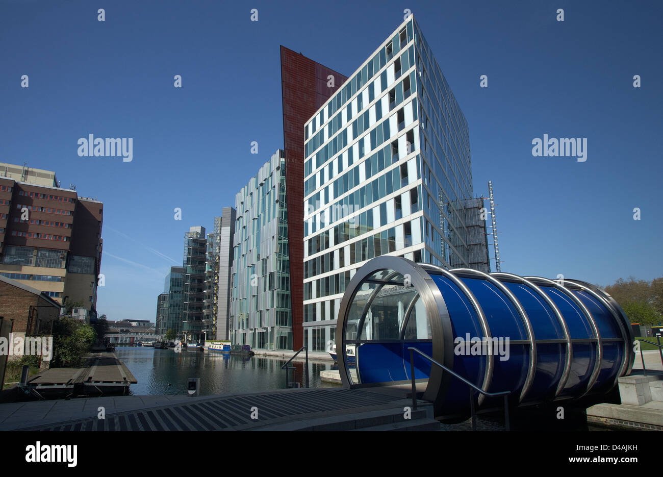 Londra, Regno Unito, il progetto di costruzione della linea di galleggiamento Foto Stock