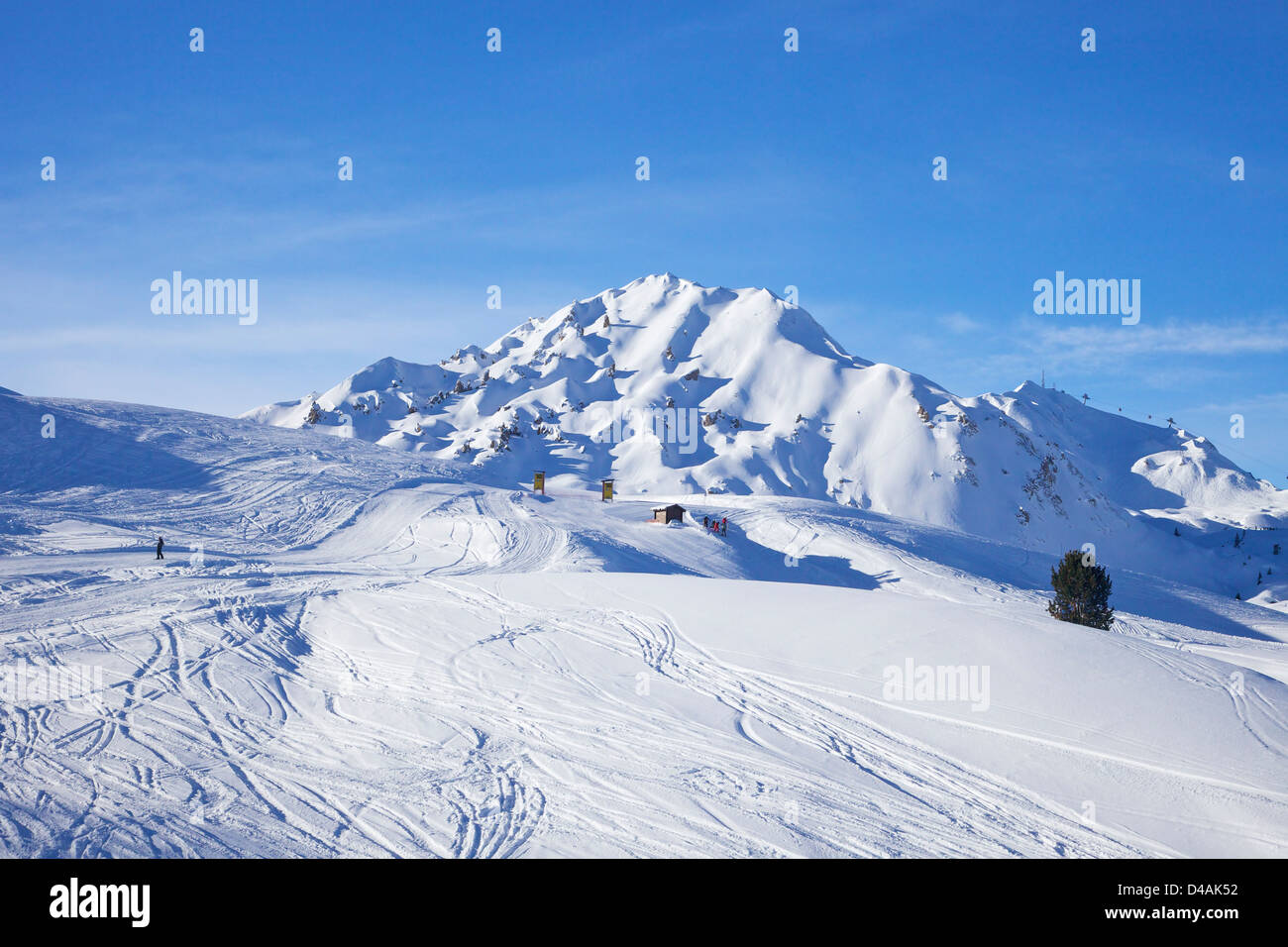 Vista del Col de Forcle, La Plagne, Francia, Europa Foto Stock