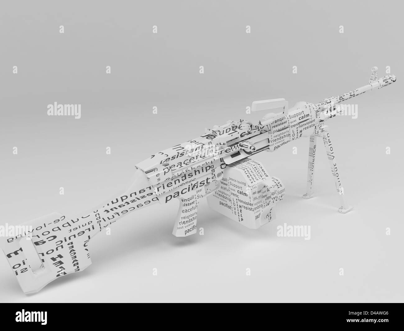 Nessuna violenza concetto Foto Stock