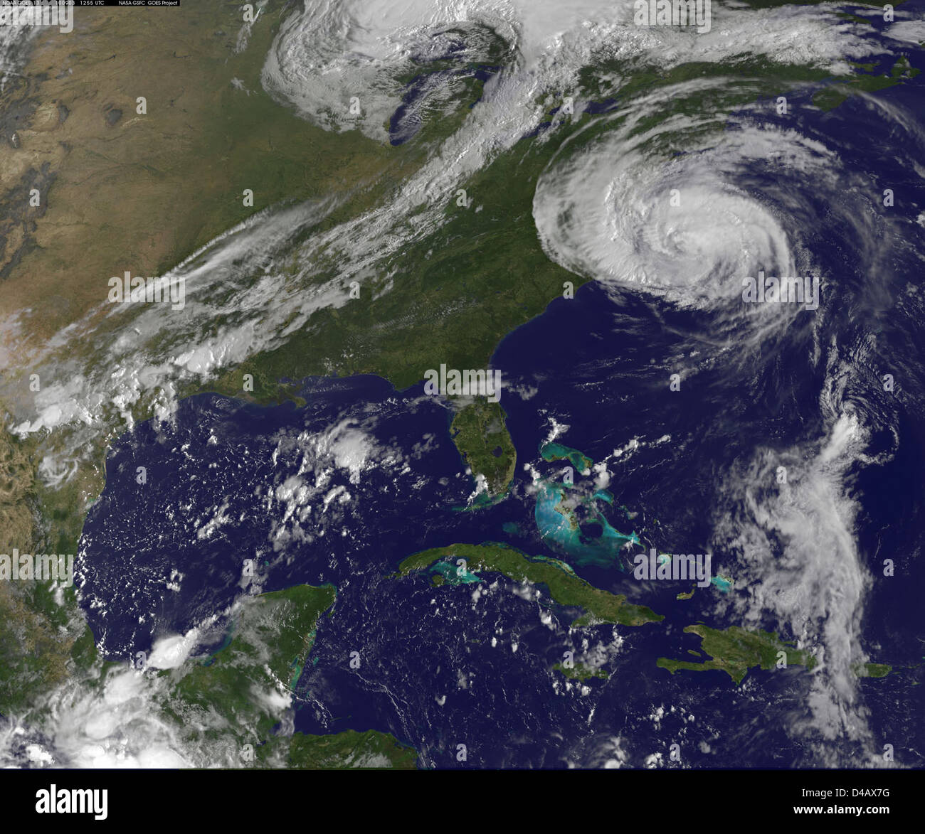 Satellite della NASA cattura uragano Earl il 3 settembre 2010 Foto Stock