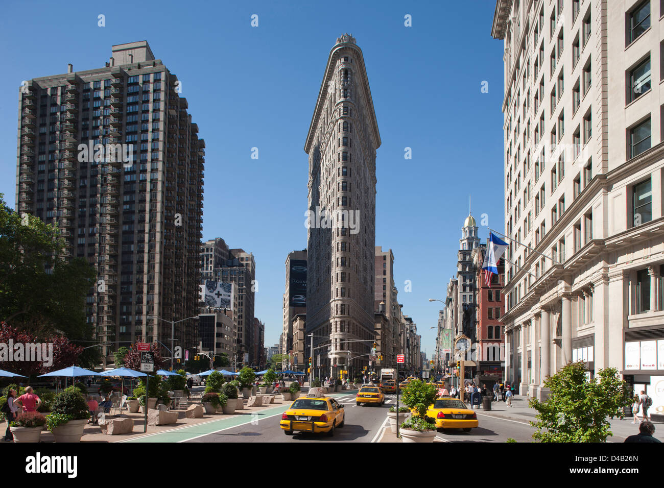 FLATIRON BUILDING (©Daniel Burnham & CO 1902) Fifth Avenue di Manhattan A NEW YORK CITY USA Foto Stock