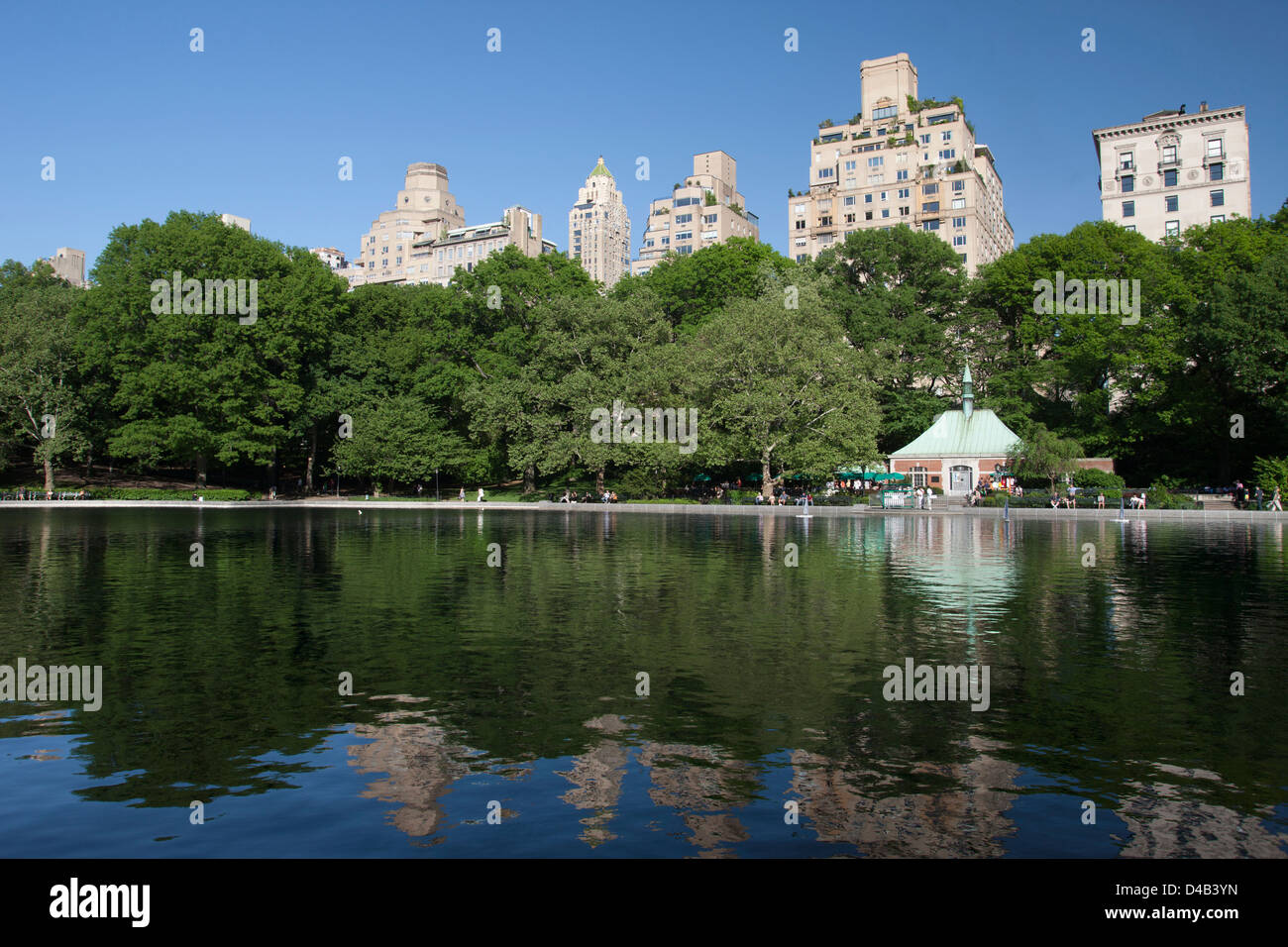 Conservatorio modello acqua barca POND CENTRAL PARK EAST MANHATTAN NEW YORK CITY USA Foto Stock