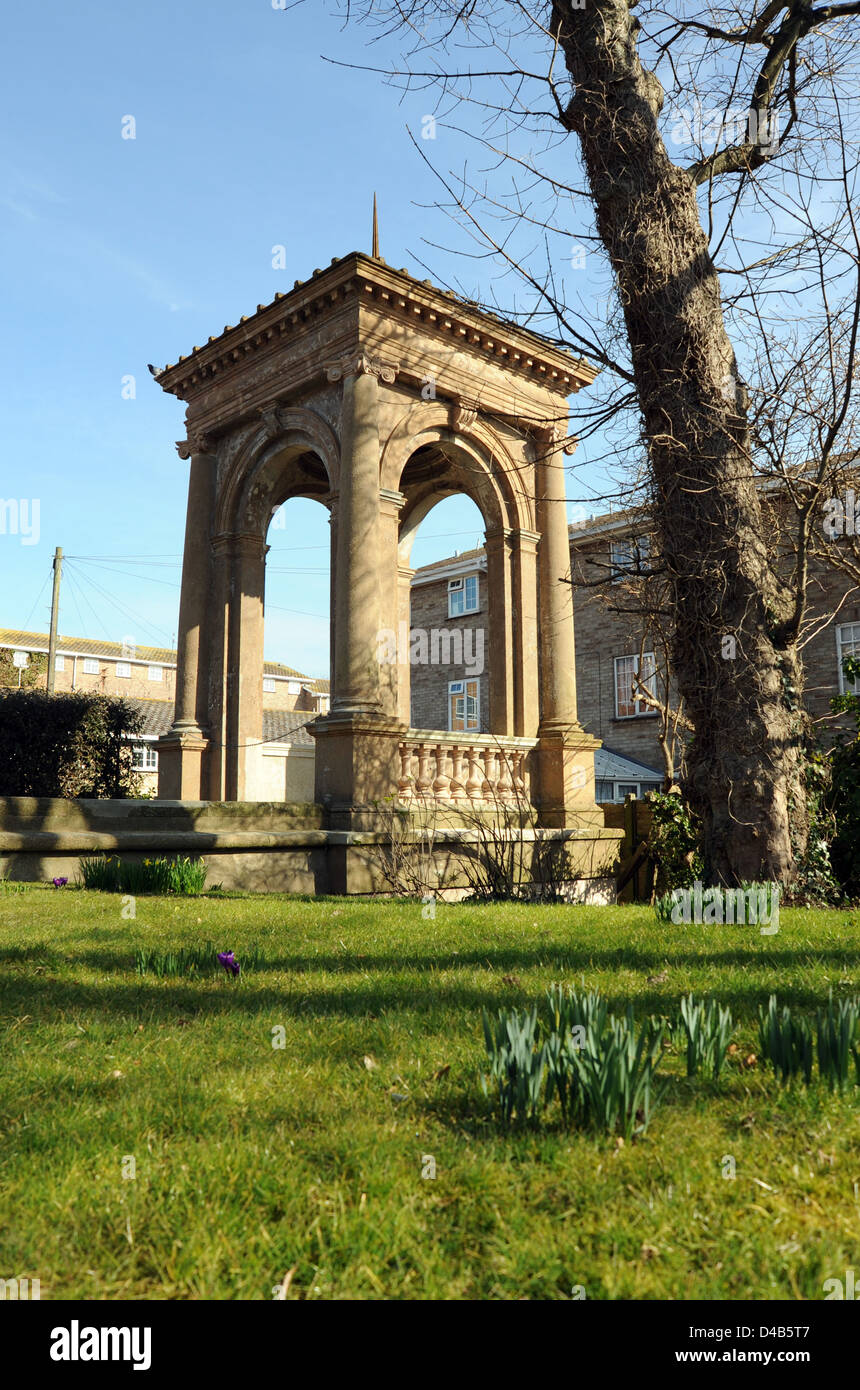 Il recentemente rinnovato edificio pagoda da Carn corte in Queens Park Brighton Foto Stock